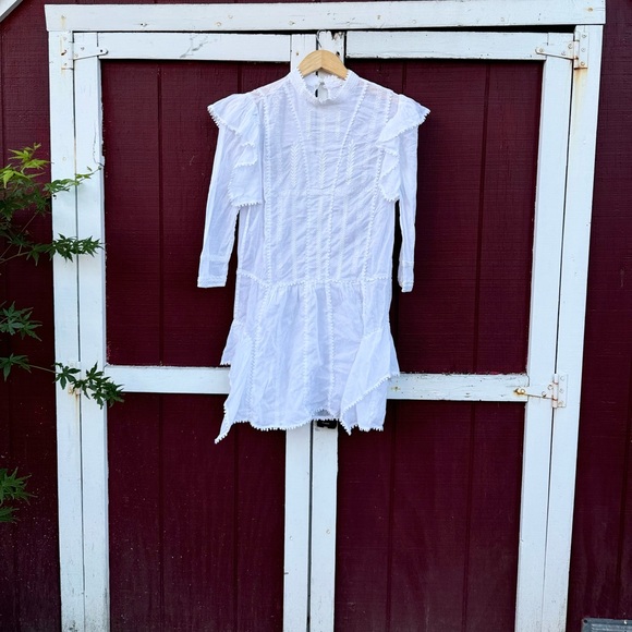 Isabel Marant Étoile Alba Ruffle-Trimmed Embroidered Dress - Picture 7 of 16